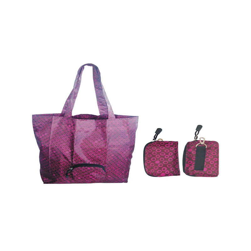 JS-SP003-Sac à provisions pliant en polyester